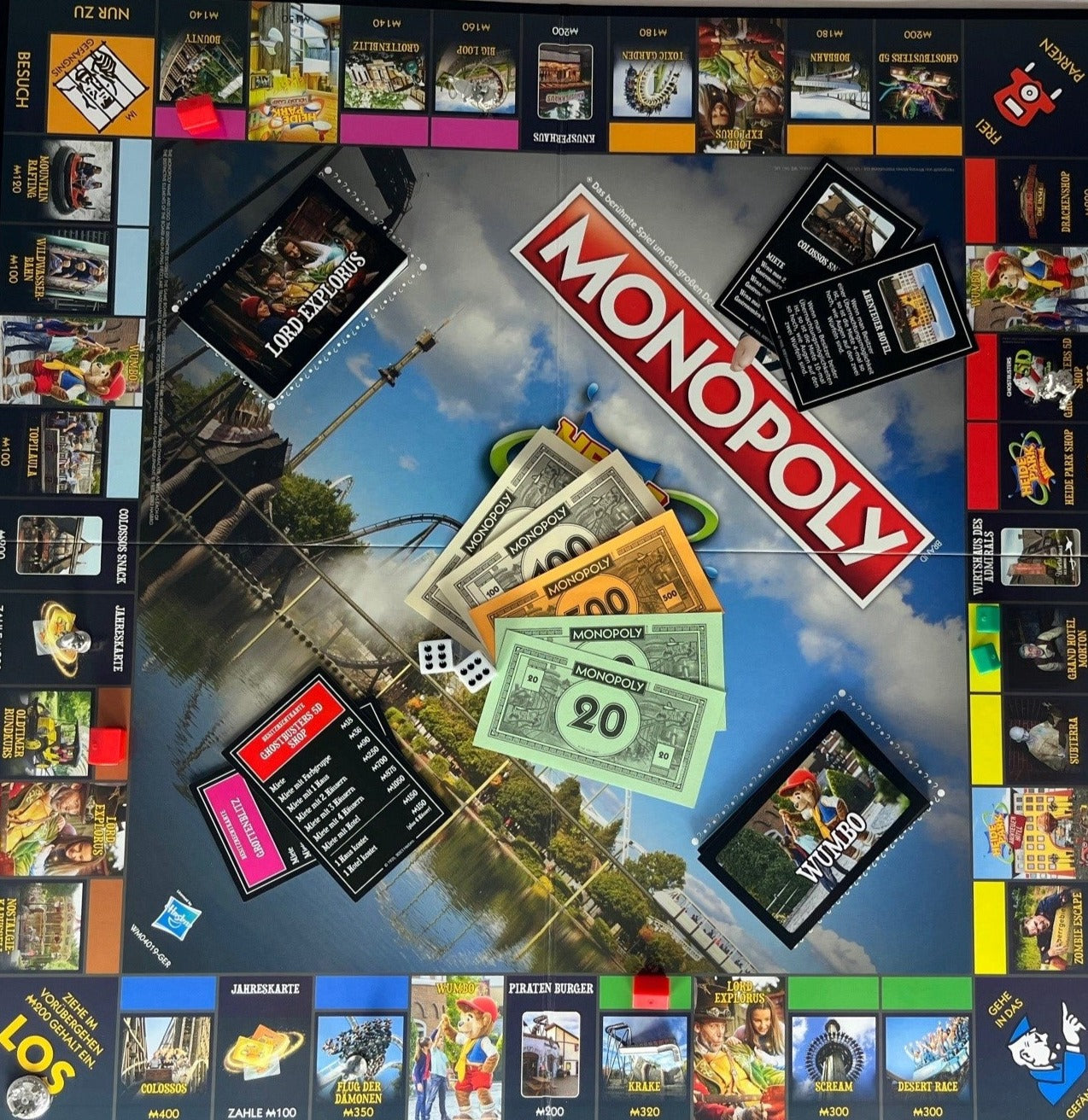 Monopoly mit Figuren aus dem Park