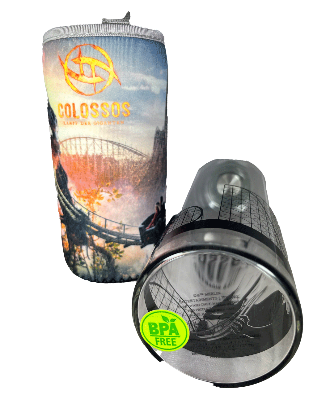 Colossos Glastrinkflasche