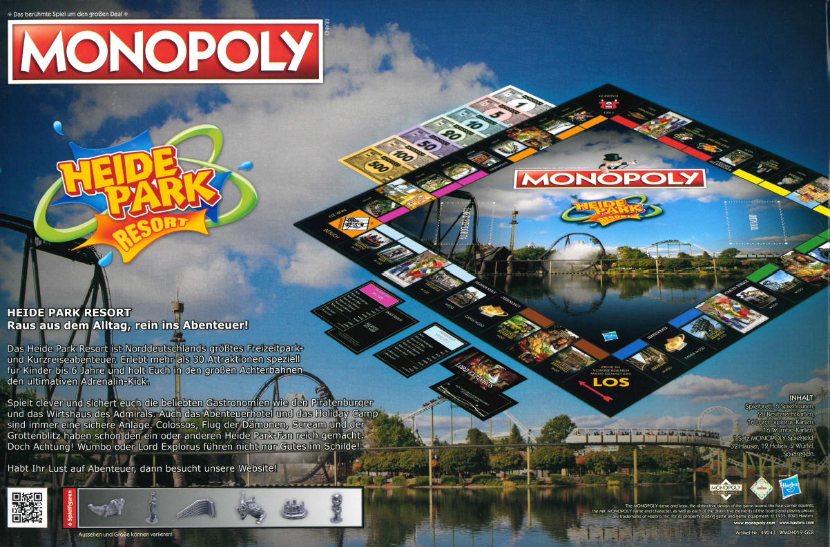 Monopoly mit Figuren aus dem Park