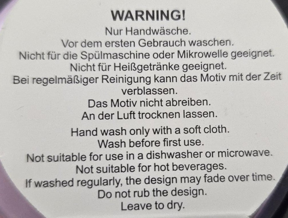 Flug der Dämonen Glas