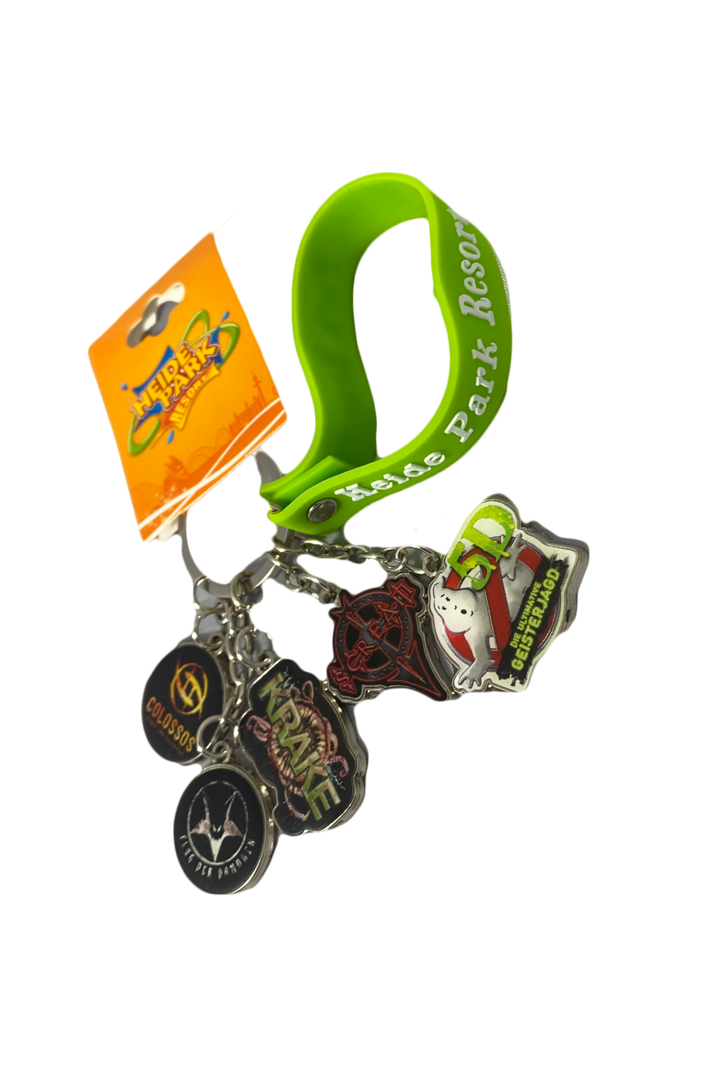 Heide Park Schlüsselanhänger mit Attraktionen