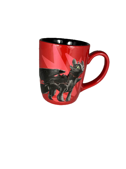 Ohnezahn Tasse rot