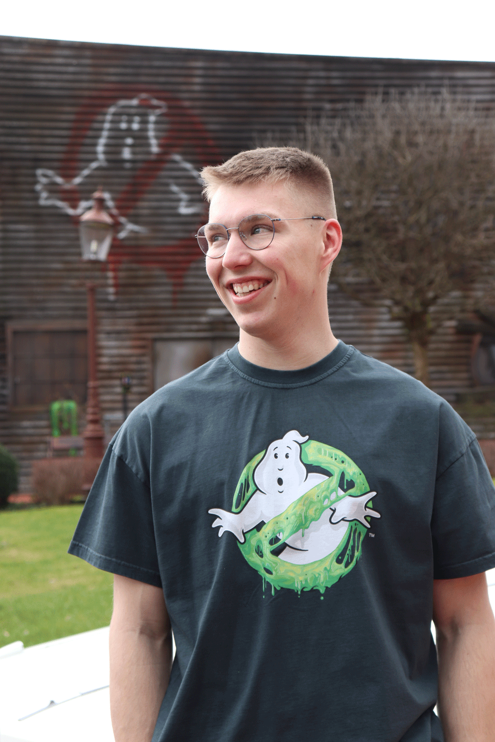 Ghostbusters T-Shirt - Logo Grün